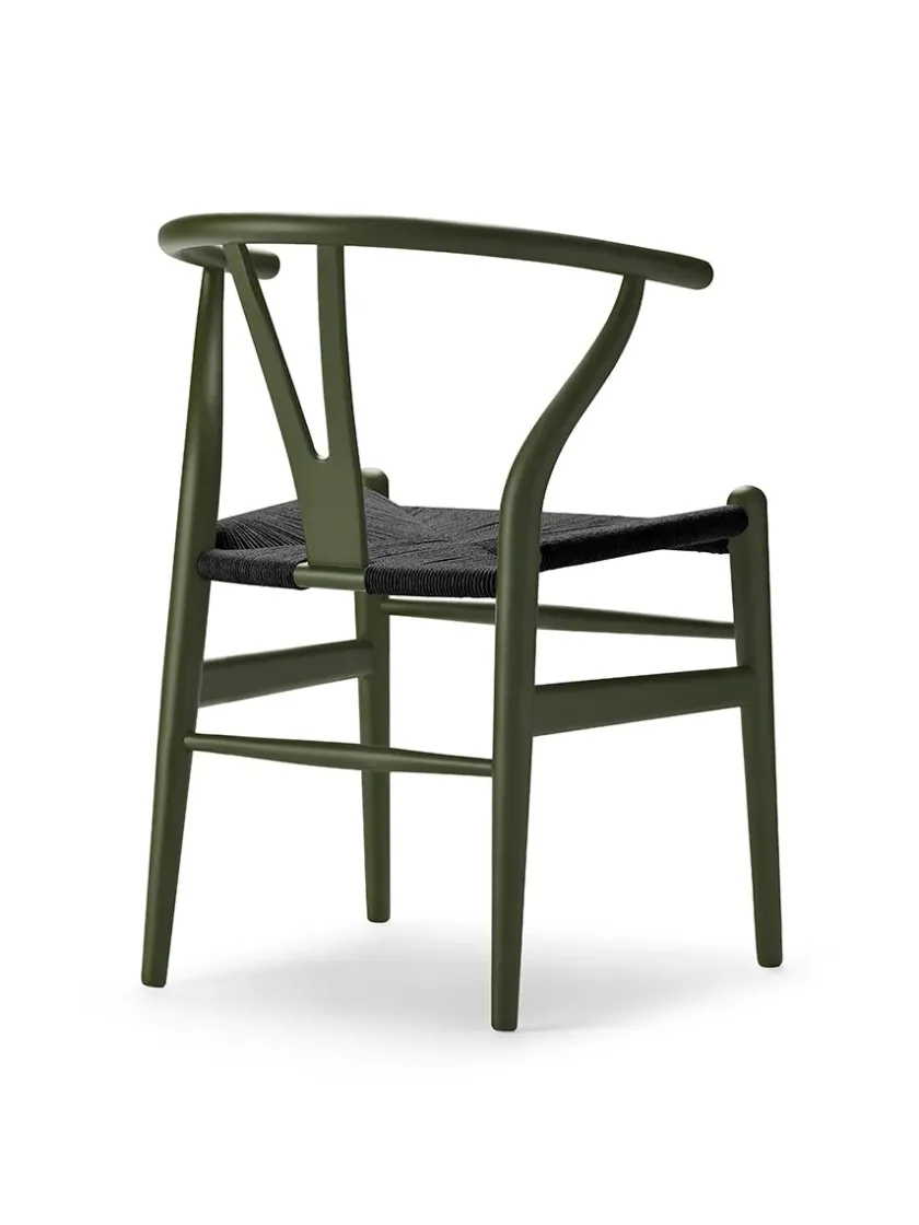 Carl Hansen & Søn Y-stol CH24 Soft Terracotta med sort flet af Hans J. Wegner> Spisebordsstole
