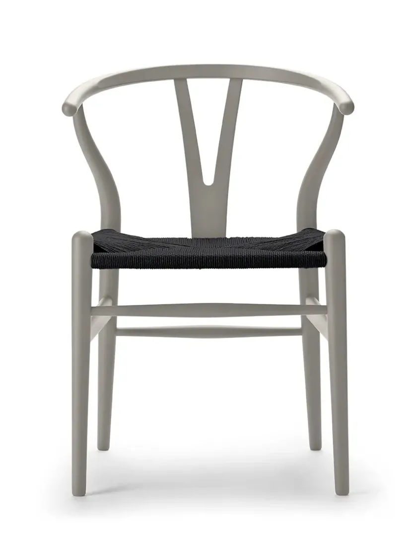 Carl Hansen & Søn Y-stol CH24 Soft Terracotta med sort flet af Hans J. Wegner> Spisebordsstole
