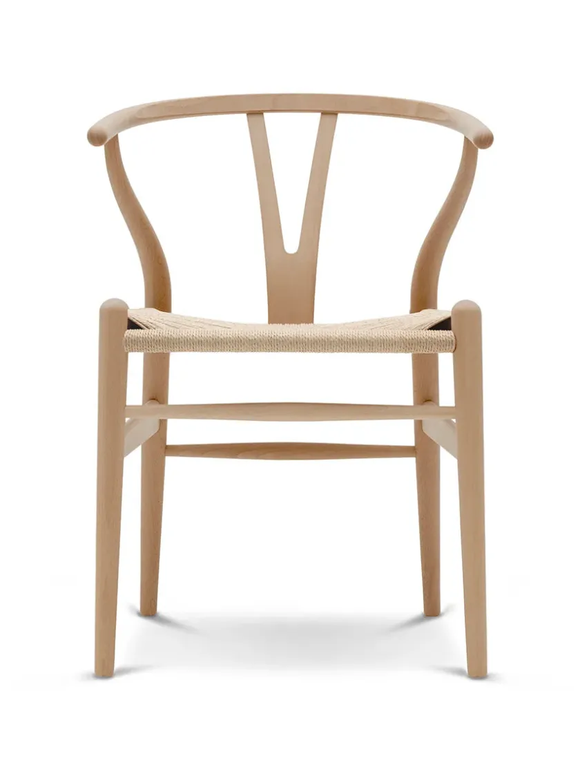 Carl Hansen & Søn Y-stol CH24, sort bøg af Hans J. Wegner> Spisebordsstole