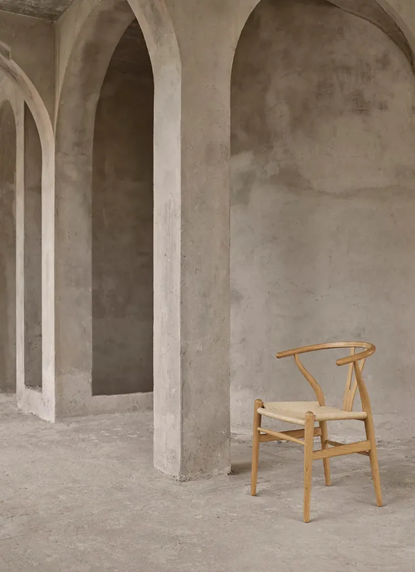 Carl Hansen & Søn Y-stol CH24, sort eg af Hans J. Wegner> Spisebordsstole